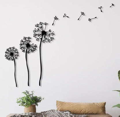 Dandelion Metal Wall Art Bross Home