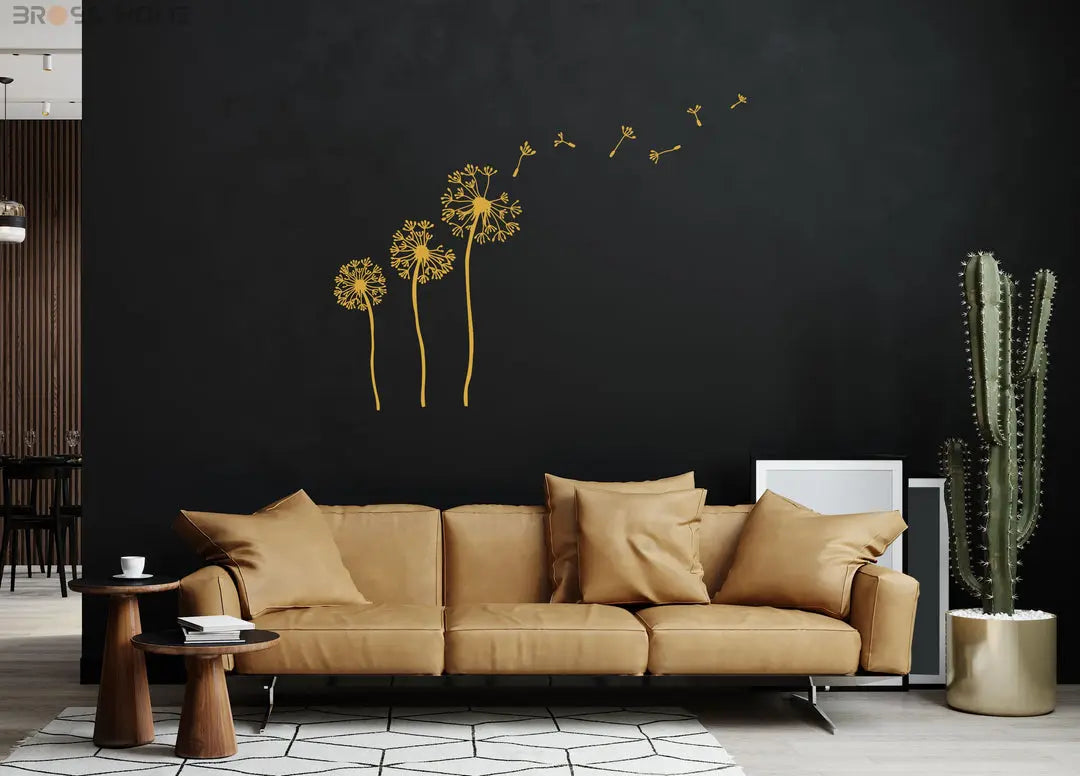 Dandelion Metal Wall Art Bross Home