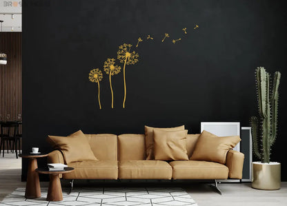 Dandelion Metal Wall Art Bross Home