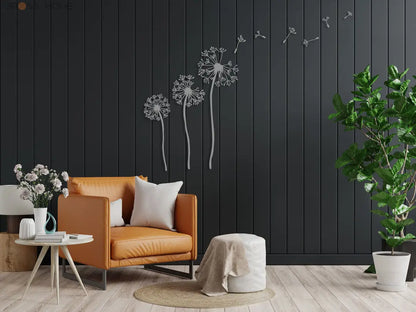 Dandelion Metal Wall Art Bross Home