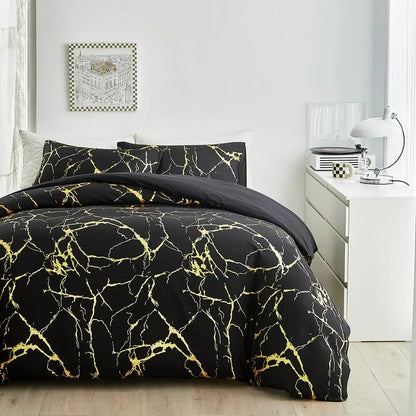 Elegant Marble Design Duvet Cover Set Brooklyn & Birch
