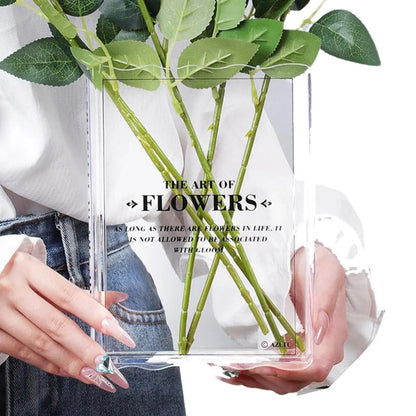 Elegant Transparent Book Vase Brooklyn & Birch